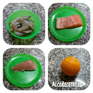rochetas de mar a la naranja (Ingredientes)