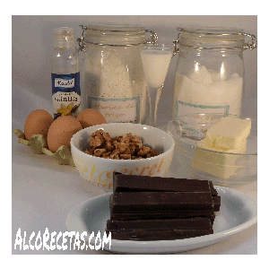 brownie de chocolate en microondas ingredientes
